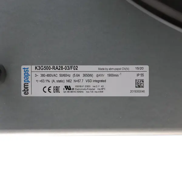 Ventilátor Ebmpapst K3G500-RA28-03