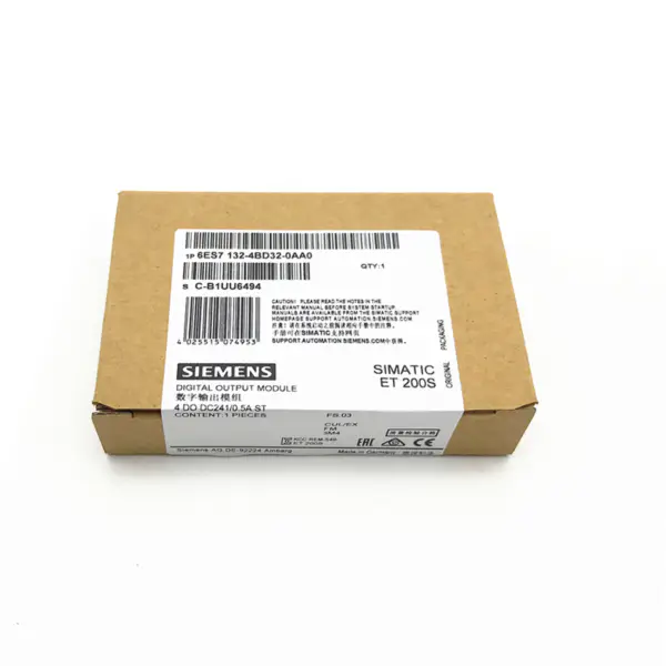 Siemens 6ES7132-4BD32-0AA0 SIMATIC DP 5 elektronické moduly pro ET 200S 4 DO standard 24 V DC/2 A