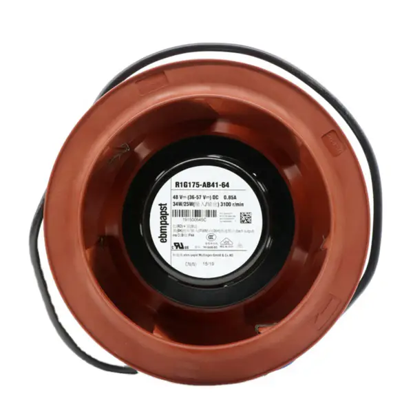 Německý ventilátor ebmpapst R1G175-AB41-64 pro čištění vzduchu EC s regulací otáček chladicího ventilátoru