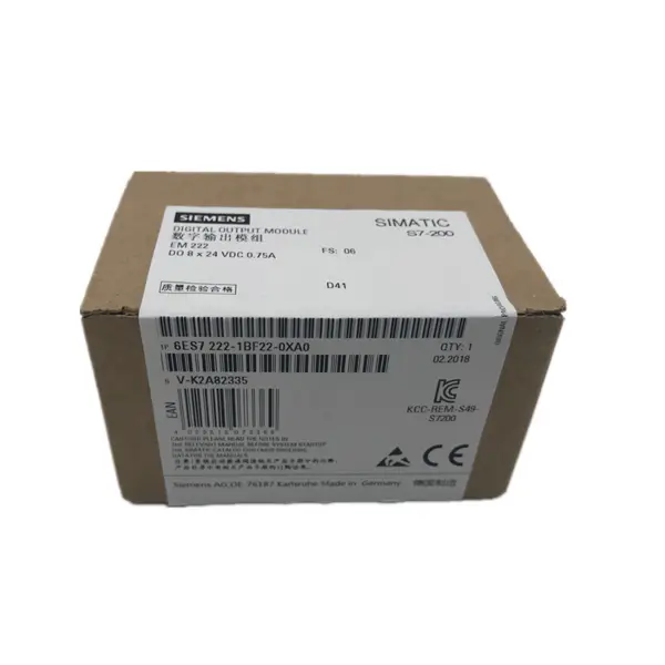 Siemens CPU 6ES7222-1BF22-0XA0 SIMATIC S7-200 Digitální výstup EM 222 pouze pro CPU S7-22X 8 DO 24 V DC