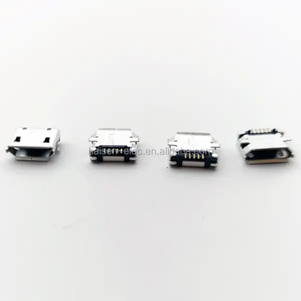 Konektor MICRO USB B TYP FEMALE R/A SMT TYP Povrchová montáž DC 12V 1A SMT USB-M-RM10E Konektor 5UR2B01MF-105G0BUHRX