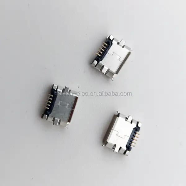 Konektor MICRO USB B TYP FEMALE R/A SMT TYP Povrchová montáž DC 12V 1A SMT USB-M-RM10E Konektor 5UR2B01MF-105G0BUHRX