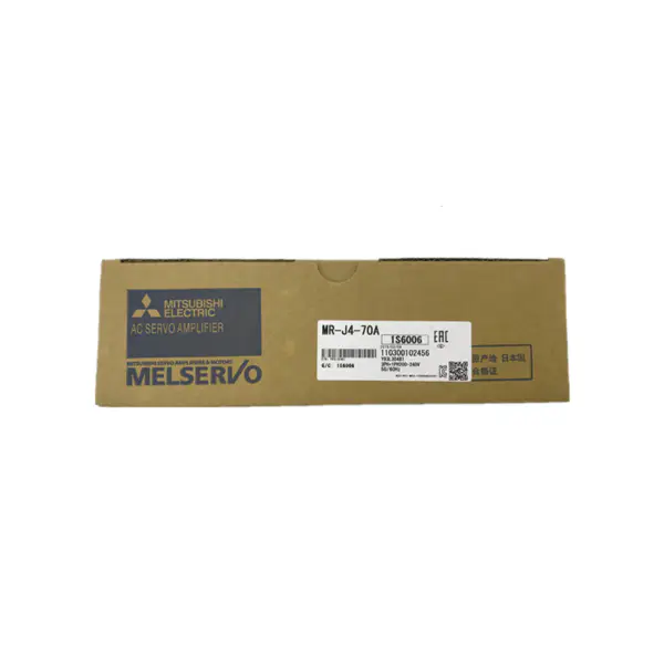 Uzavřené balení servomotoru Mitsubishi MR-J4-70A o výkonu 7,5 kW
