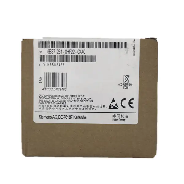 Siemens 6ES7231-0HF22-0XA0 SIMATIC S7-200 PLC Digitální vstupní modul1 rok záruky