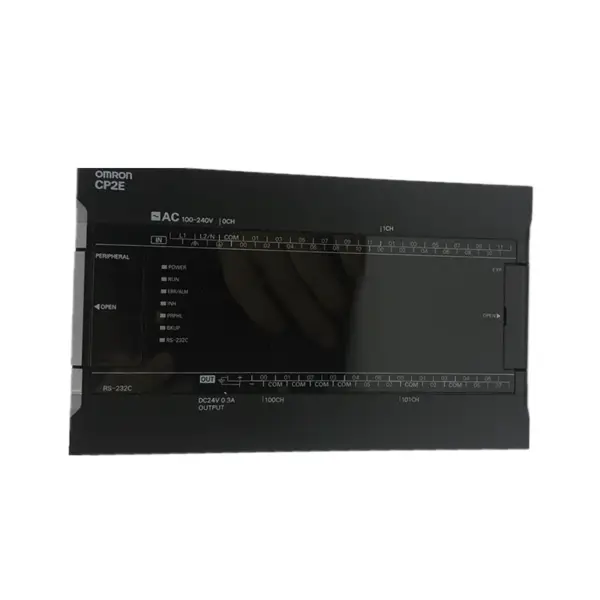 Průmyslová automatizace Omron CP2E-E40DR-A CPU 24 vstupů 16 výstupů PLC rychlá expedice