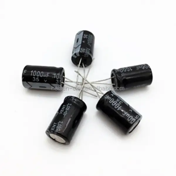 Zásuvný hliníkový elektrolytický kondenzátor 1000UF 35V 13*20 mm adobe premiérové prvky 35V/1000UF