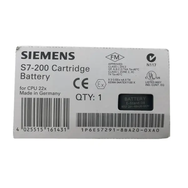 Siemens Modul SIMATIC S7-200 6ES7291-8BA20-0XA0 Bateriový modul BC 291 Záruka 1 rok