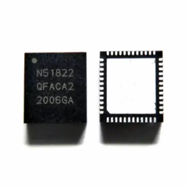 Bezdrátový BLE multiprotokolový RF SoC QFN48 NRF51822 BLE4.0 bezdrátový vysílací čip N51822 nRF51822-QFAC