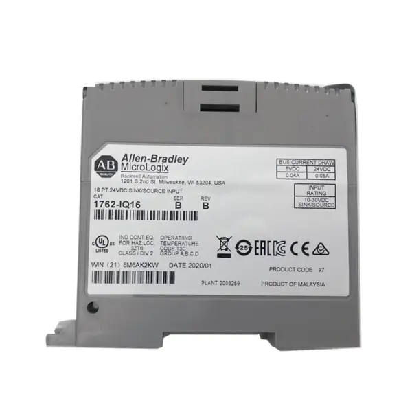analogový výstupní modul plc 1762-IQ16