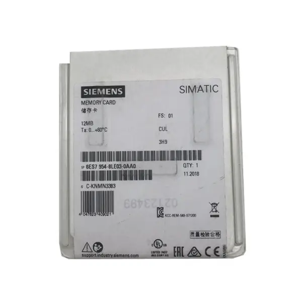 Paměťové karty Siemens SIMATIC S7 pro S7-1x 00 CPU/SINAMICS 6ES7954-8LE01-0AA0