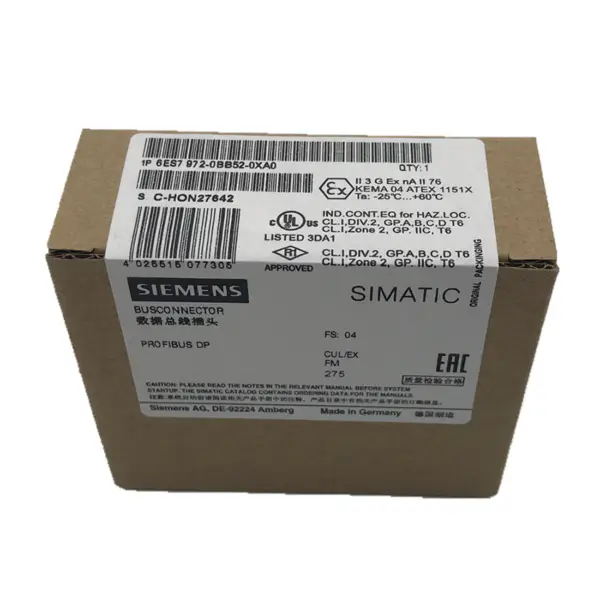 Siemens SIMATIC DP Připojovací zástrčka 6ES7 972-0BB52-0XA0