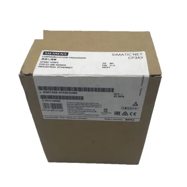 Komunikační procesor Siemens CP 343-1 ERPC pro připojení procesoru SIMATIC S7-300 6GK7343-1FX00-0XE0