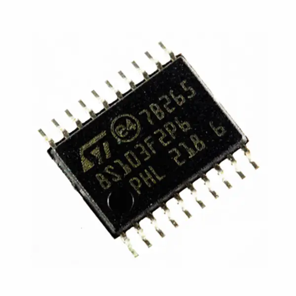 ST mikrokontrolér MCU STM8S103F2P6 STM8S103 IC MCU 8BIT 4KB FLASH 20TSSOP