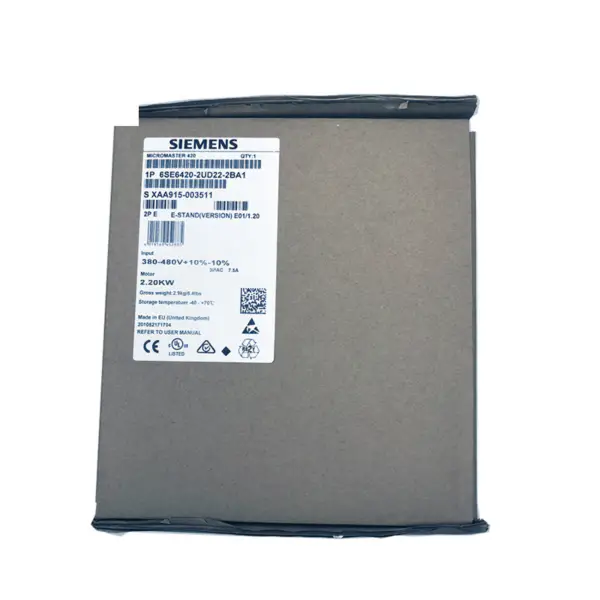 Měnič Siemens MICROMASTER 420 2,2 kW 6SE6420-2UD22-2BA1