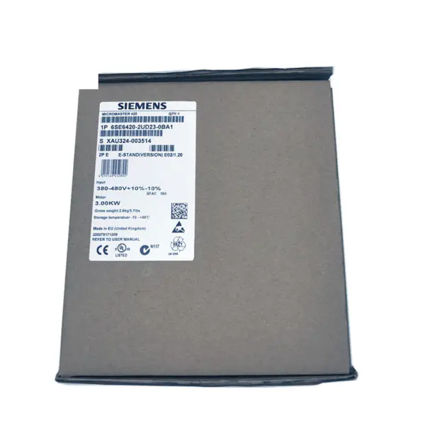 Měnič Siemens MICROMASTER 420 3KW 6SE6420-2UD23-0BA1