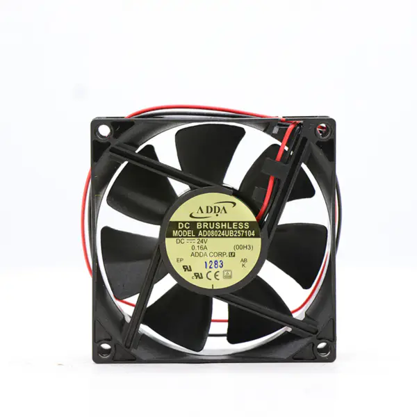ADDA AD08024UB257104 24 V DC 80 mm IP68 Vodotěsný bezkartáčový ventilátor 47CFM Chlazení