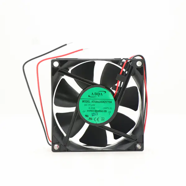 ADDA Fan AD08024XX257104 Axiální počítačový ventilátor 24V 0,23A 80*80*25MM 2-vodičový chladicí ventilátor CPU