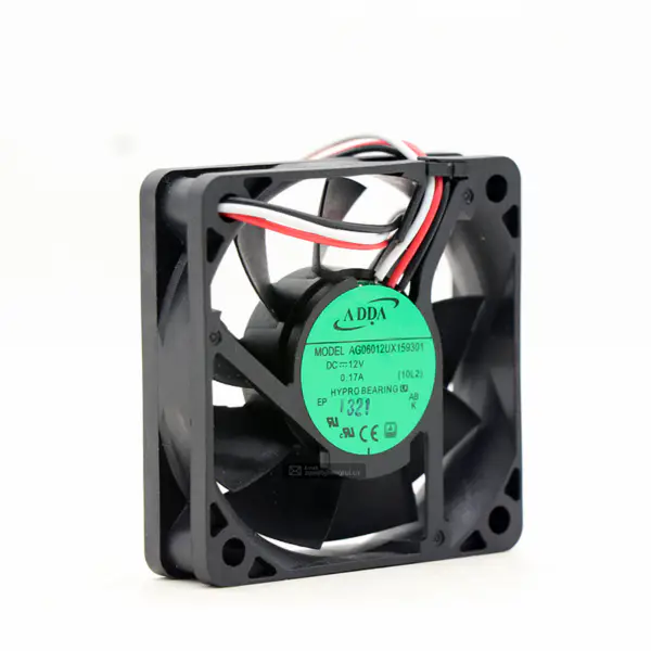 Nový originální axiální chladicí ventilátor ADDA AG06012UX159301 DC plast 6015 12V 0,17A se slitinovými ložisky