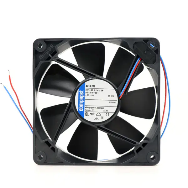 EBM PAPST 4414FM DC 24V 2,4CFM 38dB 119X119X25,4mm Axiální kompaktní ventilátor