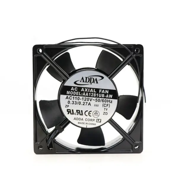 ADDA AA1281UB-AW 120MM 115VAC 107CFM 48.1DB 12038 Axiální chladicí ventilátor