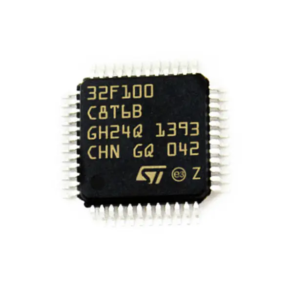 Mikrokontrolér IC čip STM32F100C8T6B STM32F100C8T6BTR IC MCU 32BIT 64KB FLASH 48LQFP