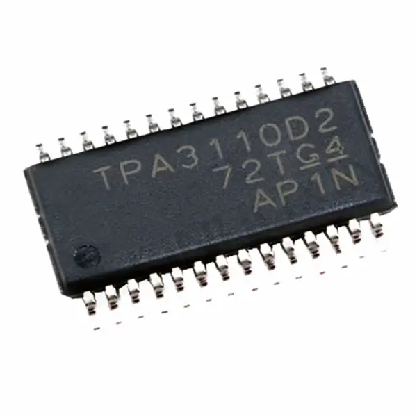 Zesilovač IC čip TPA3110D2PWPR TPA3110D2PWP IC AMP CLASS D STER 15W 28HTSSOP