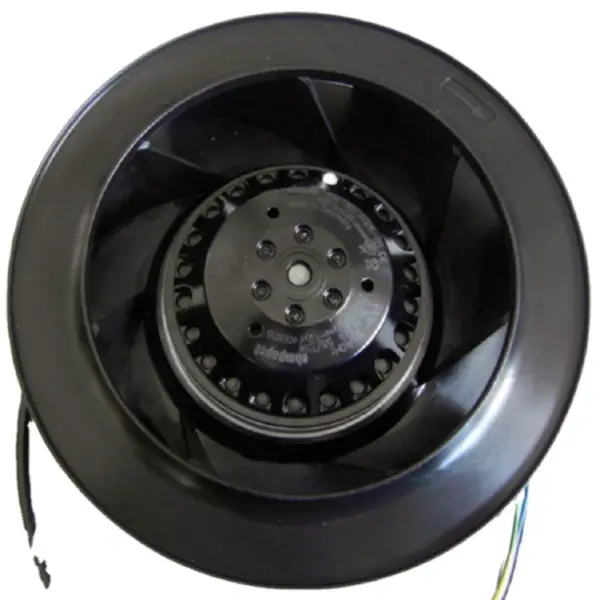 ebmpapst R2E225-AK01-05 AC 220VAC 60Hz 225mm zpětně zakřivené motorizované oběžné kolo odstředivého chladicího ventilátoru