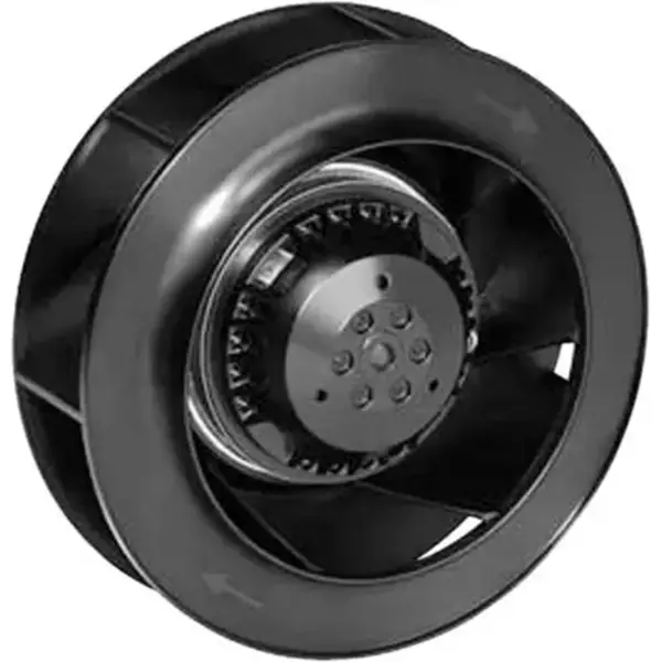 ebmpapst R2E225-AK01-05 AC 220VAC 60Hz 225mm zpětně zakřivené motorizované oběžné kolo odstředivého chladicího ventilátoru