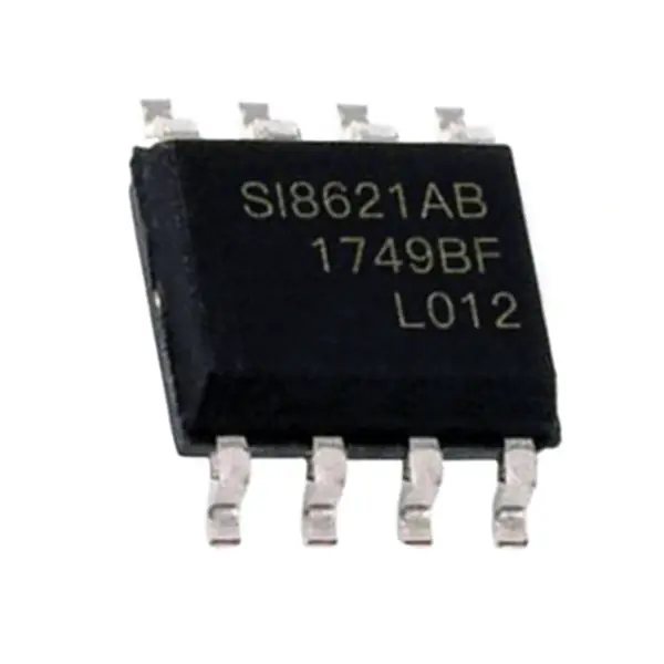 Dvoukanálový digitální izolátor IC čip SI8621AB-B-IS SI8621AB-B-ISR DGTL ISO 2500VRMS 2CH GP 8SOIC