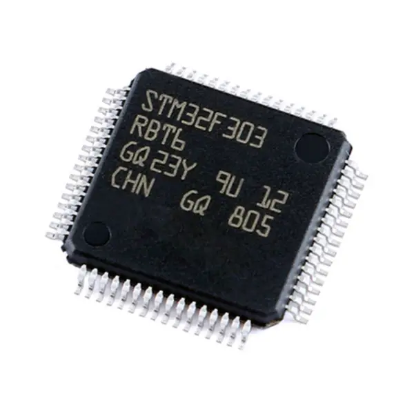 Mikrokontrolér IC čip STM32F303RCT6 STM32F303RBT6 STM32F303CCT6 STM32F303CBT6 IC MCU 32BIT 128KB FLASH 64LQFP