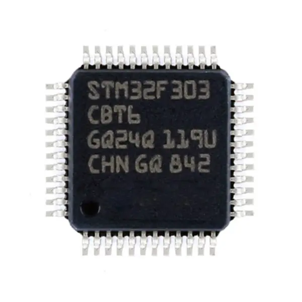 Mikrokontrolér IC čip STM32F303RCT6 STM32F303RBT6 STM32F303CCT6 STM32F303CBT6 IC MCU 32BIT 128KB FLASH 64LQFP