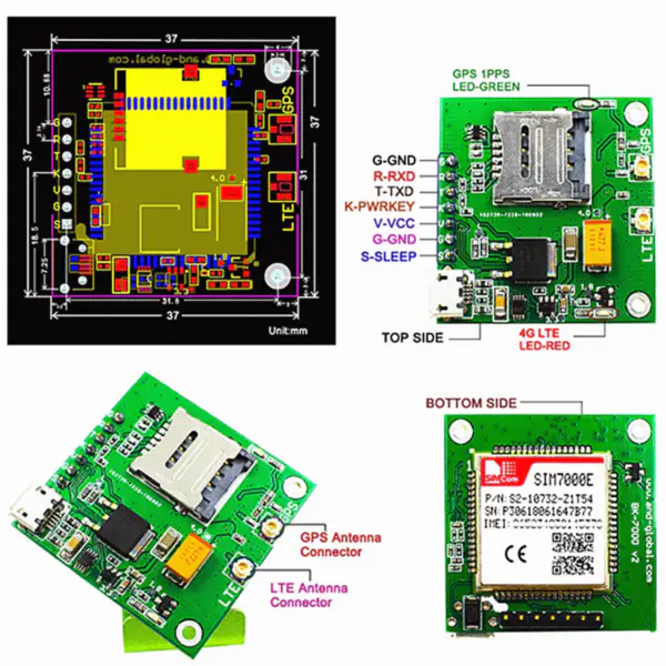 Moduly Simcom SIM7000 SIM7000E IoT