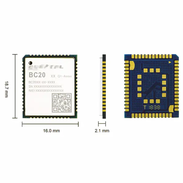 Modul LPWA BC20 LTE Cat NB1 BC20NA BC20NA-04-STD LCC LGA s velmi nízkou spotřebou energie