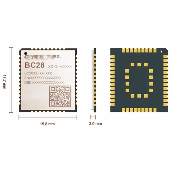 LTE BC28 BC28JC NB-IoT modul vícepásmový bezdrátový komunikační modul NB-IoT BC28JB-02-STD BC28JC-02-B5 LCC balení