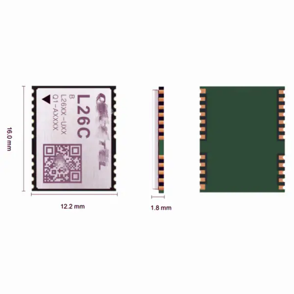Modul GPS GNSS L26C L26C-U26 s velmi malými rozměry Podporuje GPS BeiDou GLONASS* Galileo* a QZSS