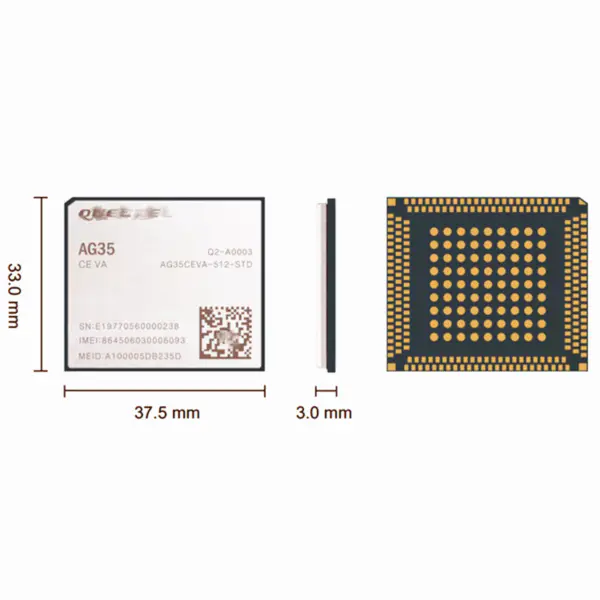 LTE AG35 Modul LTE kategorie 4 pro automobilový průmysl AG35-CEVB AG35-CEN AG35CENFA-512-SGAS AG35CEVB-512-SGAS AG35CEVA-512-STD