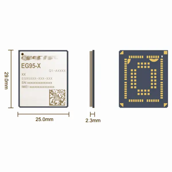 Bezdrátový modul 4G LTE Cat4 EG95E Moduly GSM GPS GPRS EG95EFB-512-SNND EG95ECGA-128-SGNS