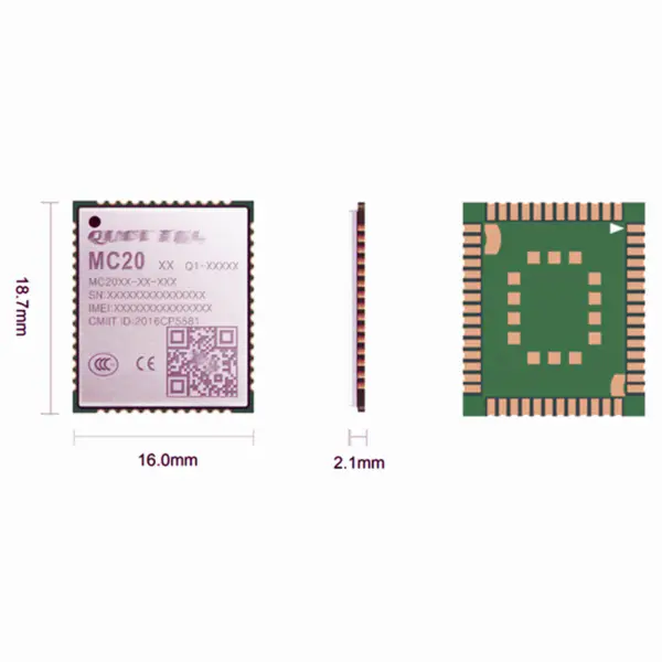 Čtyřpásmový modul GSM/GPRS/GNSS MC20 MC20CD MC20CD-04-SNT LCC balení
