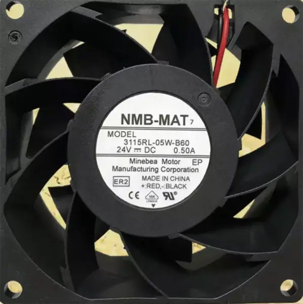 NMB 3615KL-05W-B60 DC 24V 0.55A 92*92*38MM 2pin Inverter chladicí ventilátor