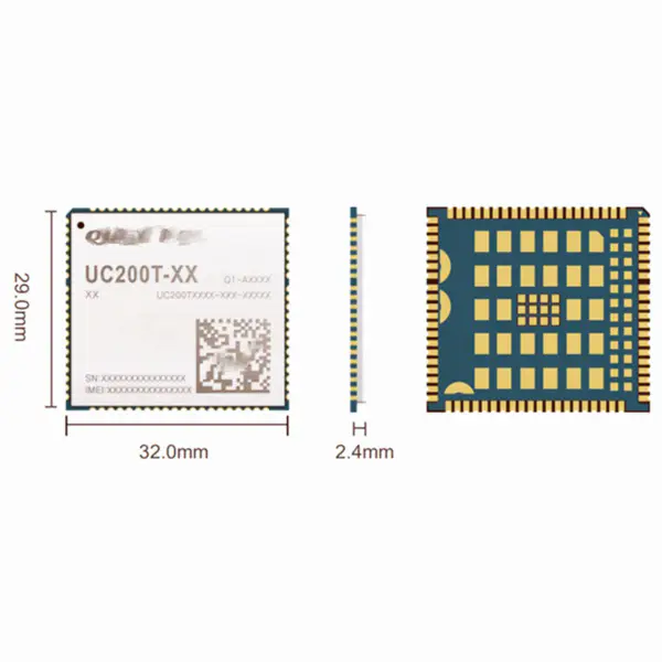 3G modul UC200T UMTS/HSPA+ a GSM/GPRS/EDGE UC200T-GL UC200TGLAA-N06-SNNSA pro globální sítě SMT balení