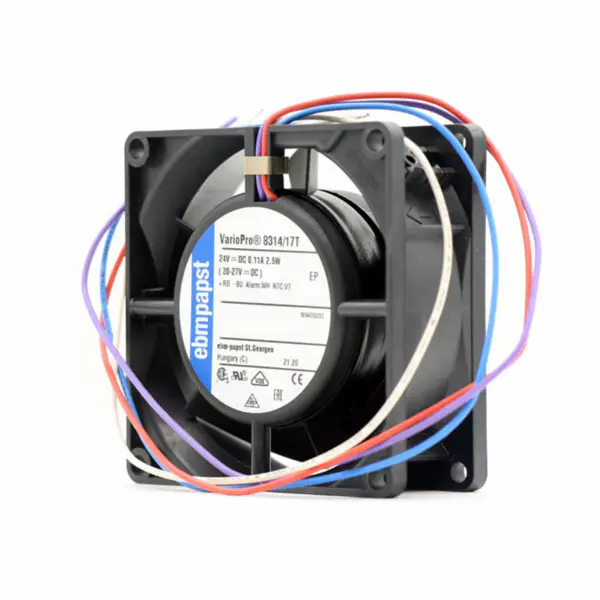 Ebm papst 8314/17T 24V 0,11A 2,5W 36 dBA 3300 ot/min Kuličková ložiska Axiální chladicí ventilátor