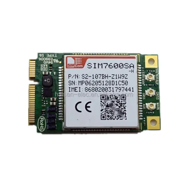 SIMCOM SIM7600SA-H Mini Pcie 4G LTE CAT4 EDGE GPRS GSM modul SIM7600E-H1C-PCIE SIM7600SA-H21-PCIE