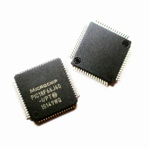 Mikrokontrolér IC čip PIC18F66J60-I/PT PIC18F66J60T-I/PT IC MCU 8Bit 64KB Flash 64TQFP
