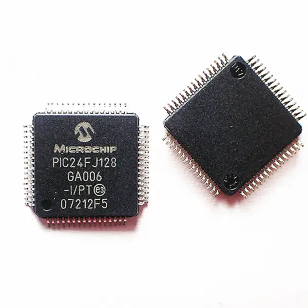 Mikrokontrolér IC čip PIC24FJ128GA006-I/PT PIC24FJ128GA006T-I/PT PIC24FJ128GA006-I/MR IC MCU 16BIT 128KB FLASH 64TQFP