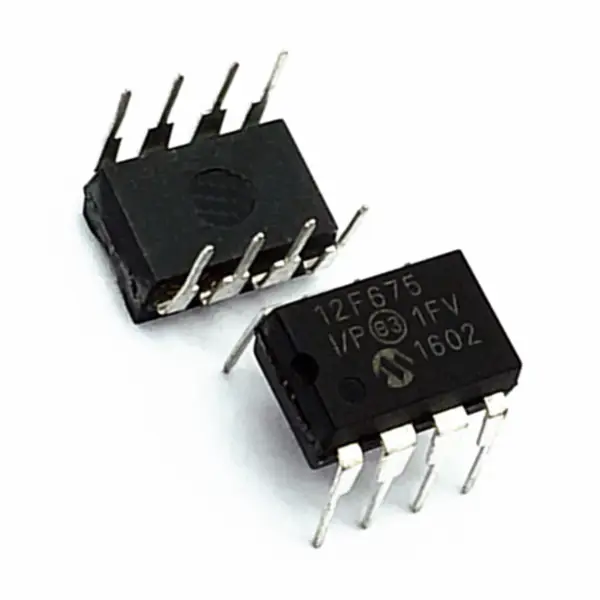 Paměťový mikrokontrolér PIC12F675-I/SN PIC12F675-I/MD/MF PIC12F675-I/P IC MCU 8BIT 1.75KB FLASH 8SOIC