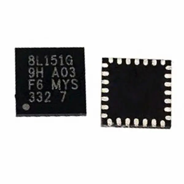 Mikrokontrolér IC čip STM8L151G6U6TR STM8L151G6U6 IC MCU 8BIT 32KB FLASH 28UFQFPN