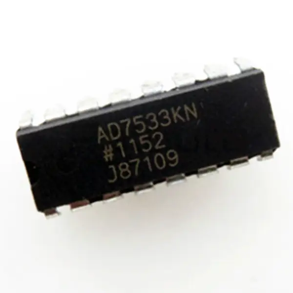 Analogově digitální převodník IC čip AD7533 AD7533KNZ AD7533JNZ AD7533LN IC DAC 10BIT A-OUT 16DIP