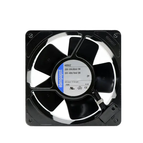Ebmpapst 4850Z 120x120x38mm 230VAC 58,9CFM 13W 26dBA 1700RPM Trubkový ventilátor s pouzdrovým ložiskem