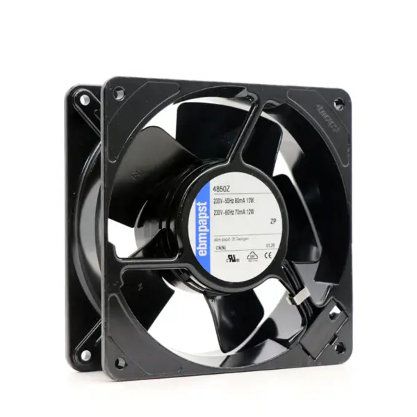 Ebmpapst 4850Z 120x120x38mm 230VAC 58,9CFM 13W 26dBA 1700RPM Trubkový ventilátor s pouzdrovým ložiskem