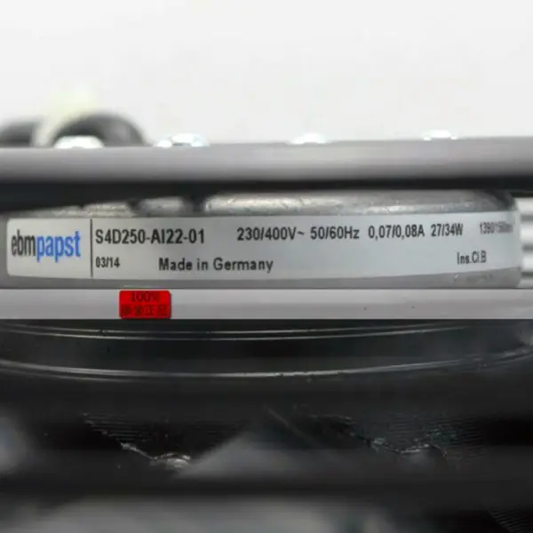 Originální nový Ebmpapst A4D250-AI22-01 230/400VAC 50/60HZ 0.07/0.08A 27/34W 1390/1550RPM Axiální chladicí ventilátor